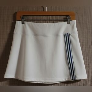 Tuckernuck Tnuck Sport White Retro Stripe 14" Elena Tennis Skort - Medium